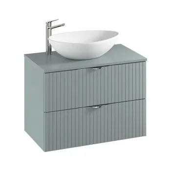 Dulap baie suspendat 80 cm pentru lavoar, fjiord mat, Cersanit Tirso aeaa imagine