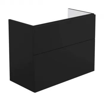 Dulap baie suspendat 80x60x38.5cm pentru lavoar, negru mat, MDF, Deante Prizma 4069 imagine