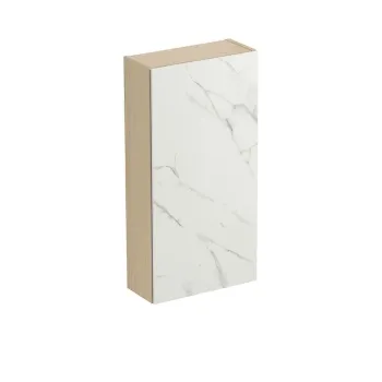 Dulap baie suspendat Cersanit Inverto, o usa placata cu ceramica CALACATTA, 40 cm, finisaj stejar, montat c4a7 imagine