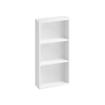 Dulap baie suspendat Cersanit Larga, 2 polite, 40 cm, alb, montat 47fe imagine