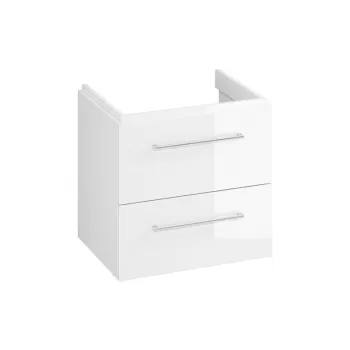 Dulap baie suspendat Cersanit Larga pentru lavoar 60, alb, montat 6bc8 imagine