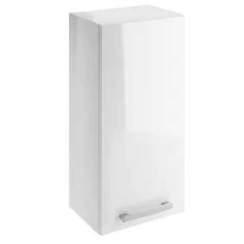 Dulap baie suspendat Cersanit Melar, o usa, 72 cm, alb, montat c43b imagine