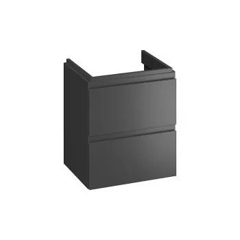Dulap baie suspendat Cersanit Moduo 50 pentru lavoar, antracit mat dd12 imagine