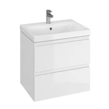 Dulap baie suspendat Cersanit Moduo 60 pentru lavoar incastrabil, alb 5018 imagine