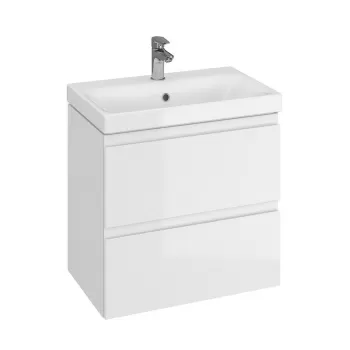 Dulap baie suspendat Cersanit Moduo Slim 60 pentru lavoar, alb 008f imagine