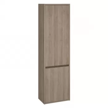 Dulap baie suspendat cu 2 usi stejar 140 cm Cersanit, Crea b29b imagine