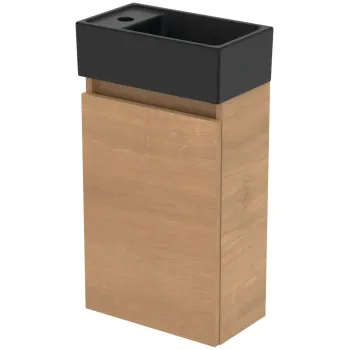 Dulap baie suspendat cu lavoar inclus 35 cm, stejar, Ideal Standard Eurovit+ 7db6 imagine