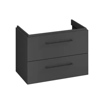 Dulap baie suspendat, cu usa, 79.4x57.4 cm, antracit, Cersanit Larga fdb8 imagine
