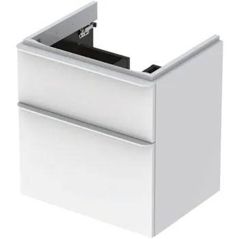 Dulap baie suspendat Geberit Smyle Square pentru lavoar, 60 cm, alb 2c39 imagine