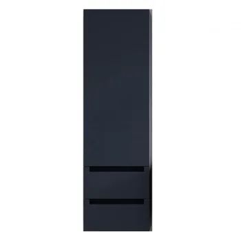 Dulap baie suspendat gri inchis mat 45 cm cu 2 sertare si o usa KolpaSan Vittoria 8a20 imagine