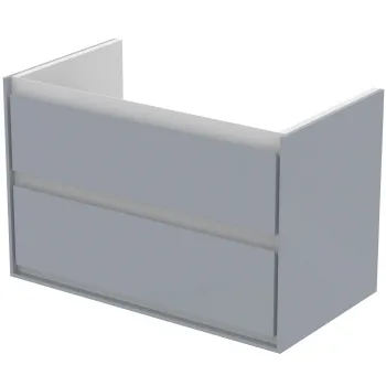 Dulap baie suspendat Ideal Standard Connect Air pentru lavoar, 80 cm, MDF, gri deschis lucios edc4 imagine