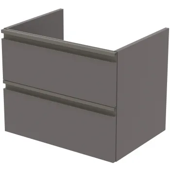 Dulap baie suspendat Ideal Standard Tesi pentru lavoar, 60 cm, MDF, gri inchis mat 3750 imagine