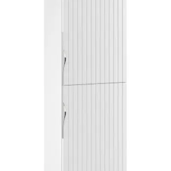 Dulap baie suspendat tip coloana cu o usa, 160 cm, alb mat, Cersanit Tirso 5a27 imagine