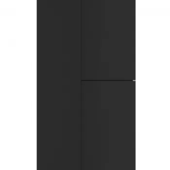 Dulap de baie suspendat, coloana, cu doua usi, 160 cm, negru, MDF,  Deante Prizma 4838 imagine