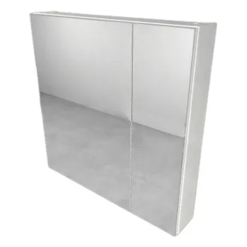 Dulap suspendat alb cu oglinda 80 cm si doua usi KolpaSan Naomi e76a imagine