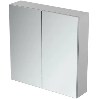 Dulap suspendat cu 2 usi si oglinda Ideal Standard MirrorLight, 70 cm, gri mat 7a7d imagine