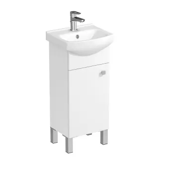 Set dulap baie cu 1 usa si lavoar inclus, 40 x 33 cm, Cersanit Sati 578e imagine