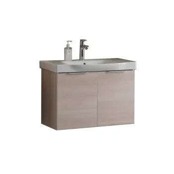 Set dulap baie cu lavoar inclus KolpaSan Lana, 65 cm, lemn deschis a5d6 imagine