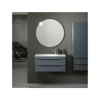 Set dulap baie cu lavoar inclus KolpaSan Malaya, 81 cm, gri inchis 61ba imagine