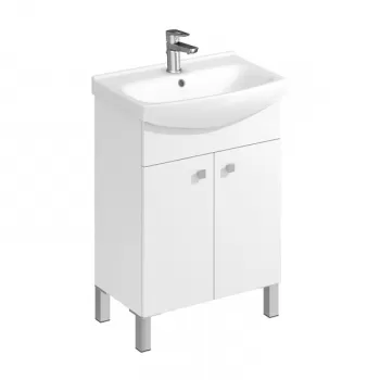 Set mobilier baie cu lavoar si dulap cu 2 usi Cersanit, Sati f53b imagine