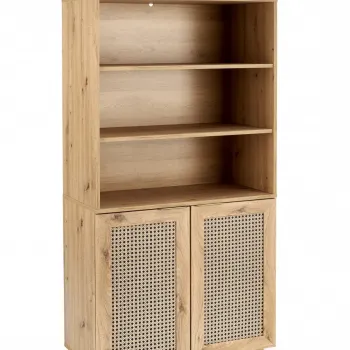 Dulap Borneo REG-1 stejar artizan/negru L80 cm 15ba imagine