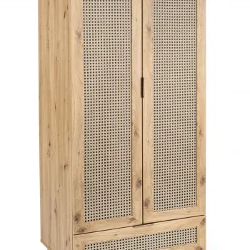 Dulap Borneo S-1 stejar artizan/negru H200 cm d3c5 imagine