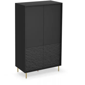 Dulap Bullet S-1 negru/auriu L90 cm f1f7 imagine