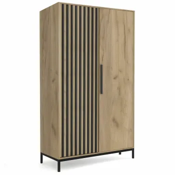 Dulap Lamino S-1 stejar craft/negru 37d8 imagine