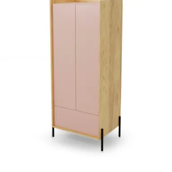 Dulap Mobius 2D roz/natur H179 cm d3c5 imagine