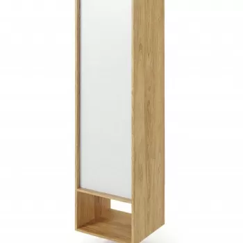 Dulap modular Mobius 1D natur/alb - H179 cm 4865 imagine
