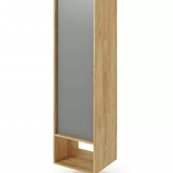 Dulap modular Mobius 1D natur/gri - H179 cm 429a imagine