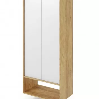 Dulap modular Mobius 2D natur/alb - H179 cm d68e imagine