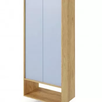 Dulap modular Mobius 2D natur/albastru - H179 cm 200a imagine