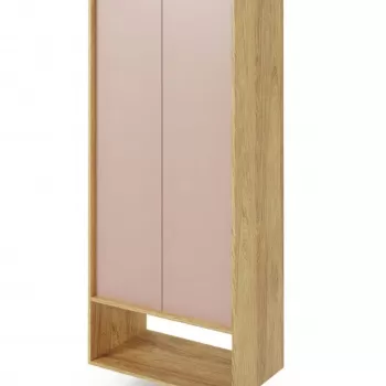 Dulap modular Mobius 2D natur/roz - H179 cm 1b87 imagine