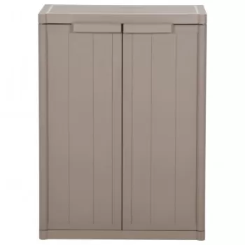 Dulap de depozitare gradina, maro, 65x45x88 cm PP aspect lemn d5aa imagine