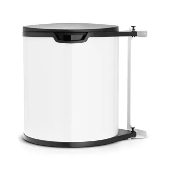Cos de gunoi pentru dulap, Brabantia, White, 15 L, 30x29.3x34.7 cm, otel, alb 787c imagine