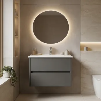 Dulap de baie cu chiuveta, Hanah Home, Arno 65, Antracit 4515 imagine