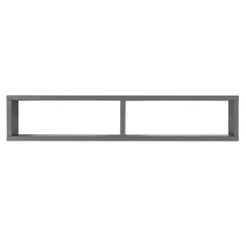Dulap de baie fara usa Athena, 15x15x80 cm, lemn laminat, gri 85cf imagine