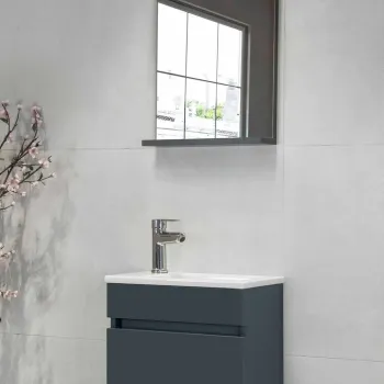 Dulap de baie, Hanah Home, Fit, 45x53x25 cm, Antracit 23d7 imagine