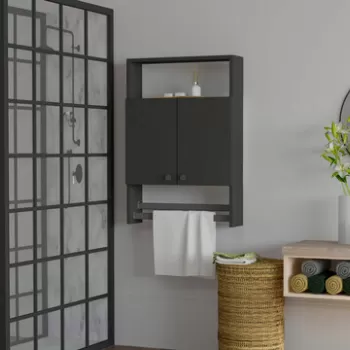 Dulap de baie, Puqa Design, Ela, 60x87x15 cm, PAL, Antracit c826 imagine