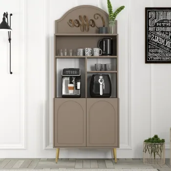Dulap de bar pentru cafea, Hommy Craft, Lyon 80, PAL, Atlas / Aur 14b1 imagine