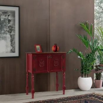 Dulap, Ephelia, Ada Dresser, 82x40x92 cm, MDF , Rosu 1d9b imagine