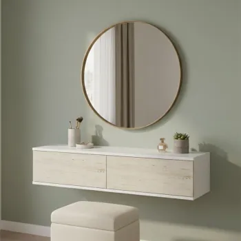 Dulap, Hanah Home, Aplos 120, 120x25.5x29.6 cm, Alb / Travertin 790c imagine