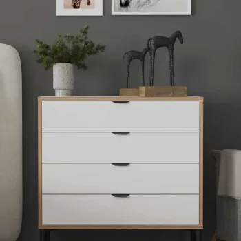 Dulap, Hanah Home, Arden 4, 90x88x40 cm, Alb 5cea imagine