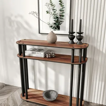 Dulap, Hanah Home, Cruise, 90x30x84 cm, MDF , Maro f351 imagine