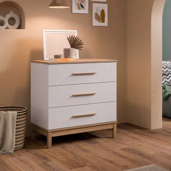 Dulap, Hanah Home, Etto, 90x91.75x48 cm, PAL MELAMINAT, Lemn / Stejar alb 16eb imagine