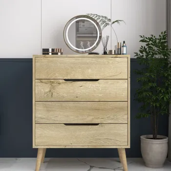 Dulap, Hanah Home, Flora, 78x95x45 cm, PAL, Maro f94d imagine