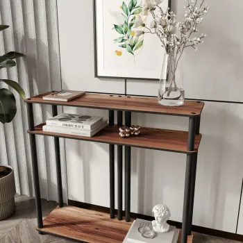 Dulap, Hanah Home, Garcia, 90x30x84 cm, MDF , Maro 8038 imagine