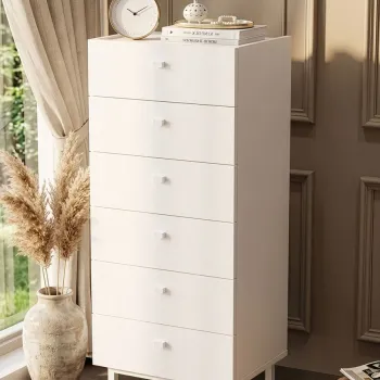 Dulap, Hanah Home, Luke, 47.9x113.2x36.8 cm, PAL, Alb b3b5 imagine