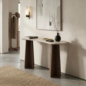 Dulap, Hanah Home, Zen, 120x75x35 cm, PAL, Travertin / Nuc 543d imagine